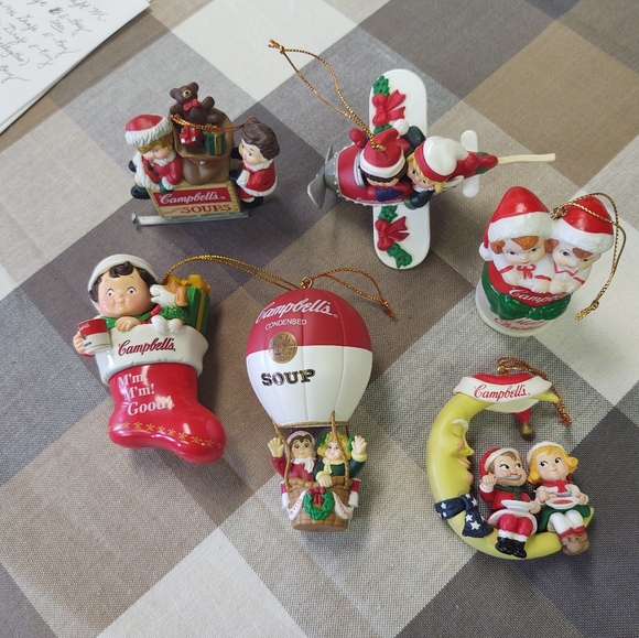 Cambell soup christmas ornaments